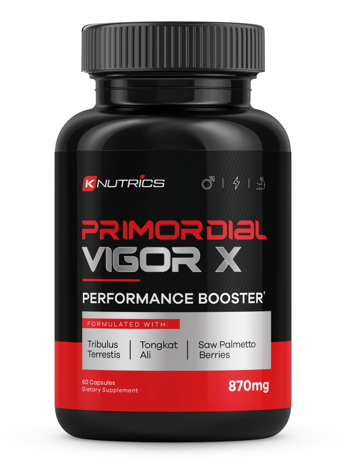 Primordial Vigor X supplement — Natural Male Performance Support Formula, supports sexual vitality and hormonal balance